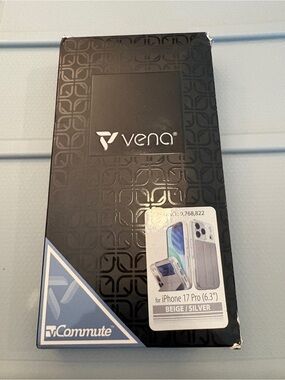Vena vCommute Protective Case for iPhone 17 Pro - Beige/Silver NWT